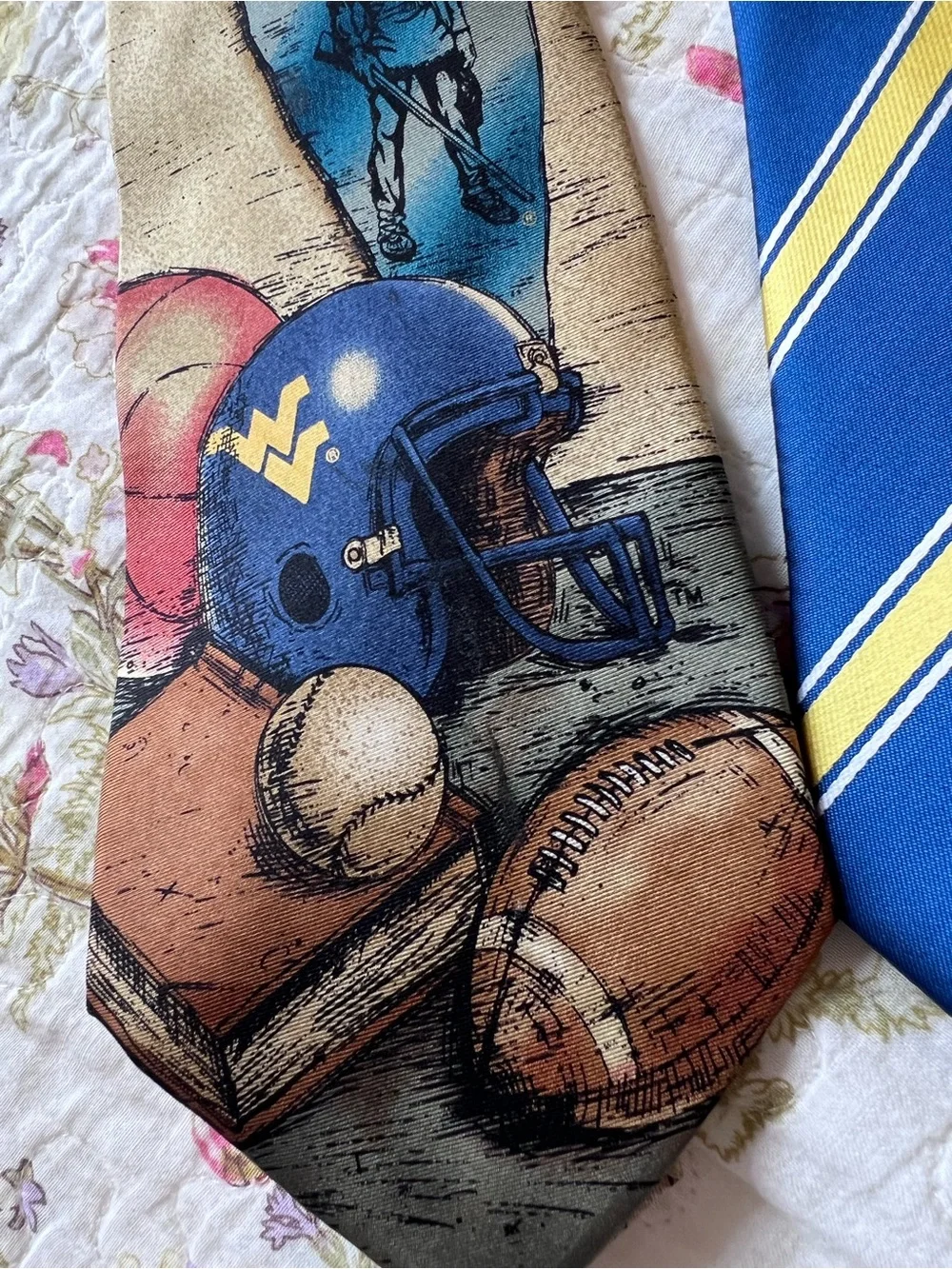 WVU Mountaineers Eagles Wings Necktie Bundle 3pc Lot